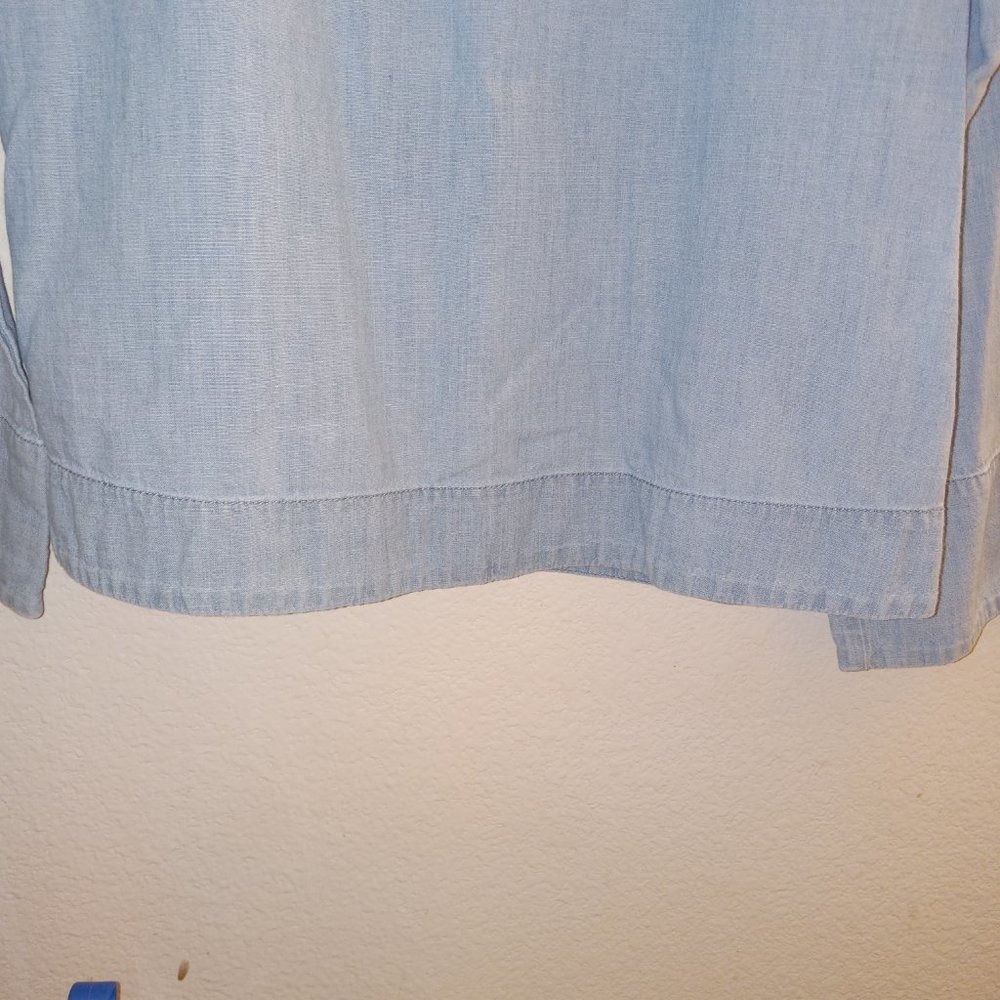 Madewell light blue chambray top - Picture 4 of 5